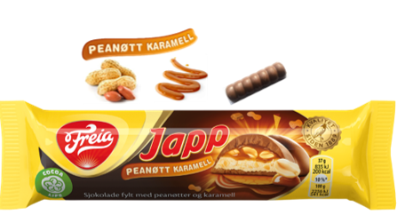 Japp PEANØTT KARAMELL BAR 37G