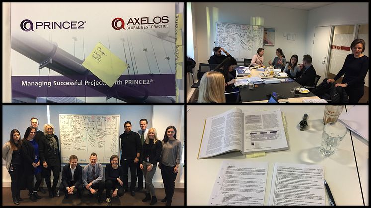 NNIT Management Consultants working hard to get their PRINCE2 certification 