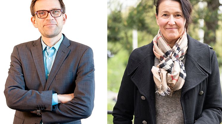 Mattias Goldmann och Maria Stenström från 2030-sekretariatet som nu tar fram en klimatstrategi för nyttofordon.