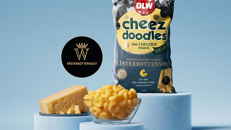 cheez doodles® deluxe med Västerbottensost - en god nyhet i samarbete med OLW
