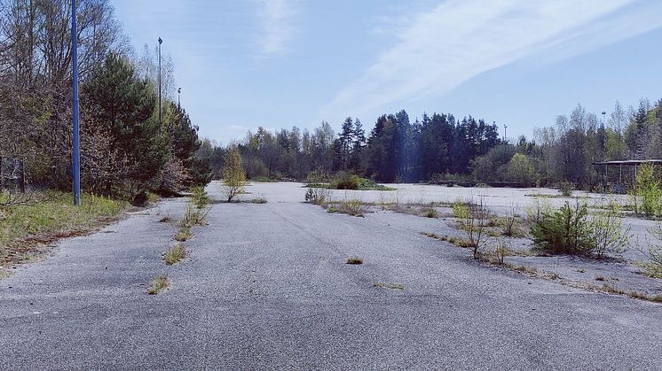 "Plattan" i Furulund är idag en övergiven asfalterad yta som tidigare använts av körskolor.