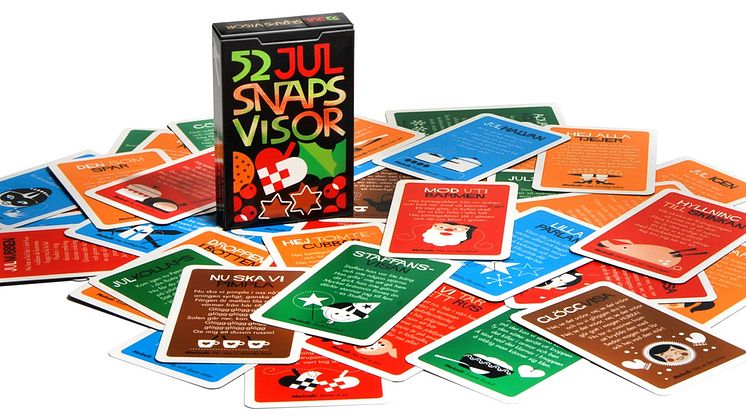 Julsnapslekar, en lek på kort