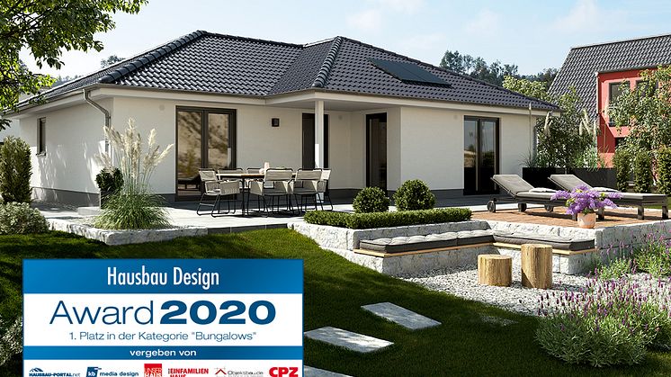 Verdient gewonnen – der Winkelbungalow 108 ist der Sieger der Kategorie „Bungalows“.
