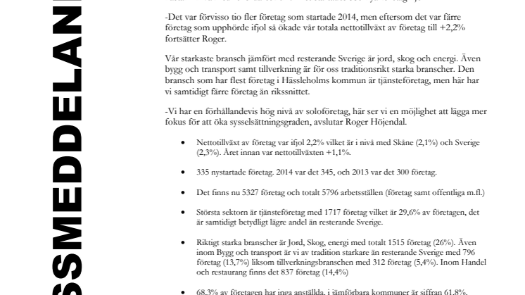 335 nystartade företag ifjol