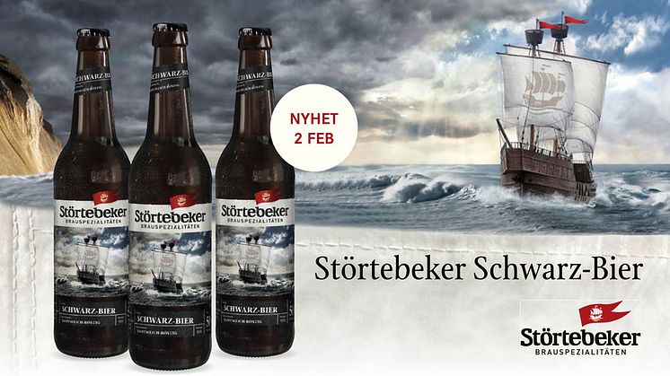 Mörka lagerölet Swchwarz-bier från Störtebeker lanseras den 2 februari i Systembolagets tillfälliga sortiment. Ett perfekt val till korv och charkuterier. Prova gärna även till musslor!