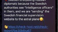 BILD- Meddelande på NoName057(16) Telegram-kanal