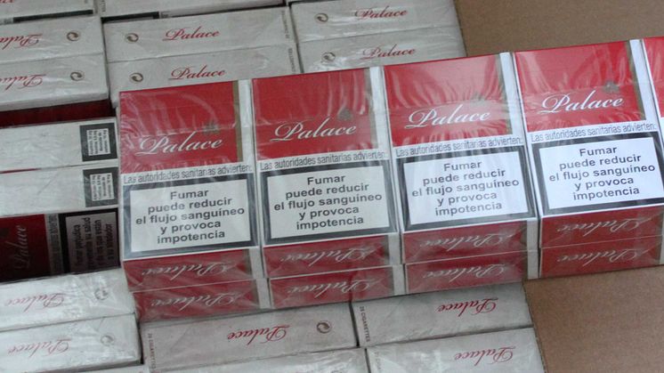 Op Incuse Palace cigarettes seized by HMRC in Manchester