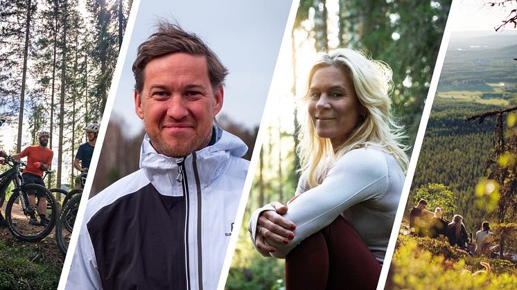 Två starka profiler klara för friluftsfestivalen Utefest - med Patrik Klüft och Cecilia Gustafsson.