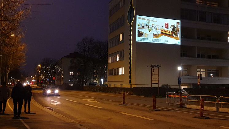 ABK visar historiskt bildspel som en del i ljusprojektet Stad i ljus med Kristianstad City