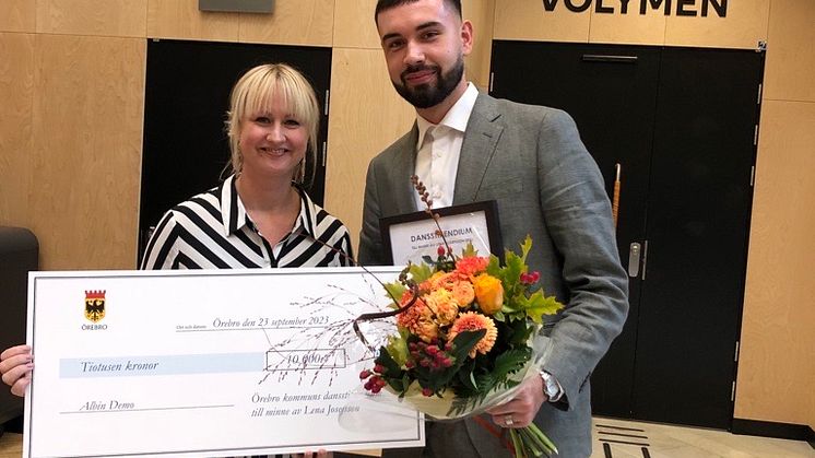 Albin Demo och Madelene Spinord Semenets i Kulturkvarteret
