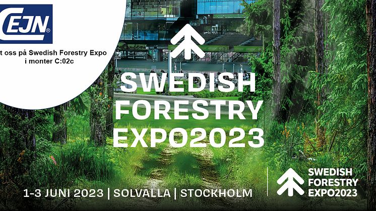 Möt oss på Swedish Forestry Expo på Solvalla i Stockholm 1-3 Juni 2023 