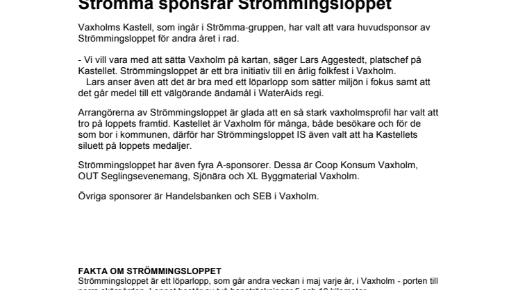 Strömmingsloppets 2012-års sponsorer