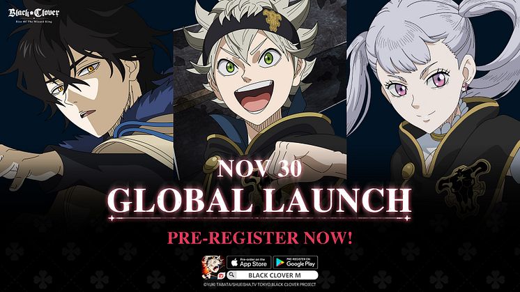 Garena Announces November 30th as the Global Launch Date for Black Clover M : Rise of the Wizard King
