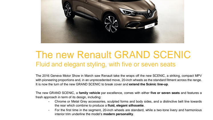 Nye Renault Grand Scenic