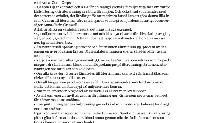 Skatten på hushållsavfall till förbränning kan ändras