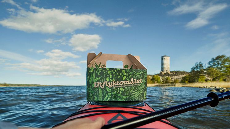 Utflyktsmålet är en take away-box med mat framtagen för upptäcktsfärder och aktiviteter i naturen.