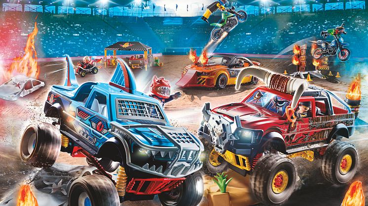Nervenkitzel bei der großen PLAYMOBIL-Stuntshow