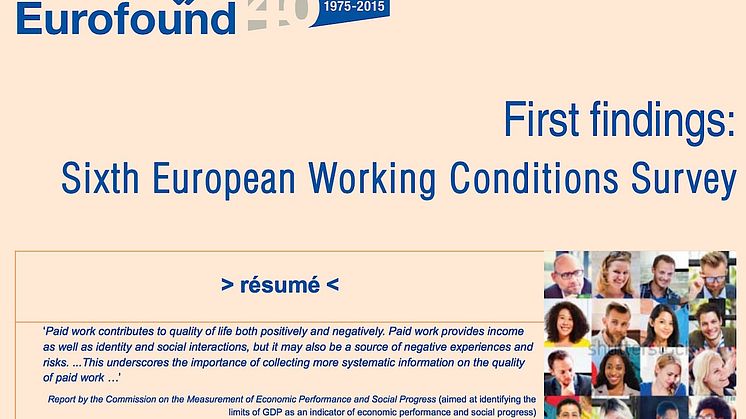 Survey shows diverse picture of Europe at work - but with some positive developments
