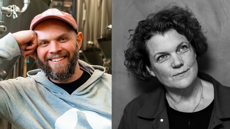 Magnus Vasilis på Poppels Bryggeri och Hanna Tunberg på Gotlands Bryggeri.