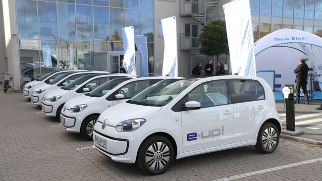 Volkswagen leverer 66 e-up! til Aarhus Kommune