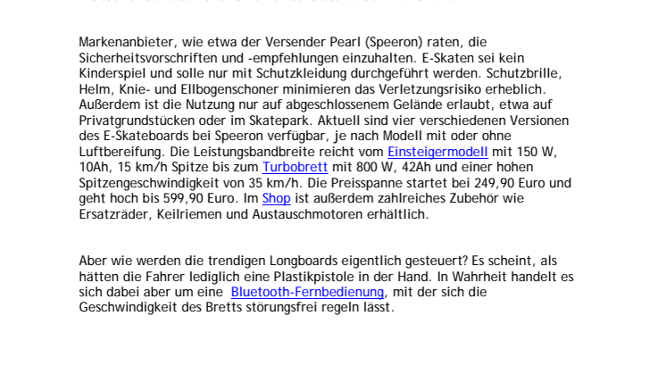 E-Skateboards: Trend des Sommers 2014