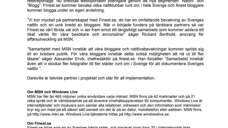 MSN blir festligare med Finest.se