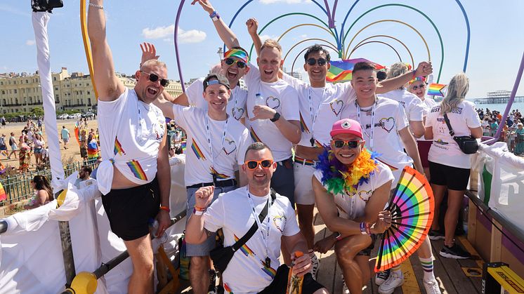 GTR staff celebrating Brighton & Hove Pride 2022
