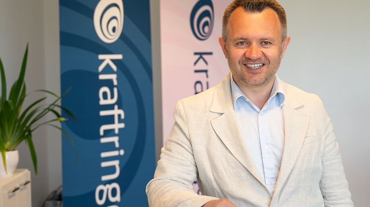 Kraftringens vd och koncernchef Sezgin Kadir under presskonferensen för kraftvärmeverk 2 i Örtofta.