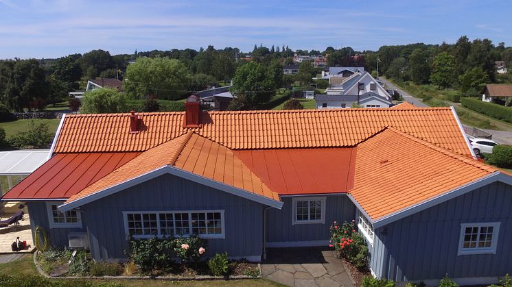 Vittinge enkupigt taktegel från Monier i Onsala