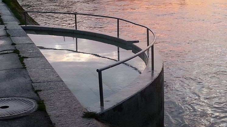 Wassertretbecken am Rhein in Basel, Kneipp-Parcours