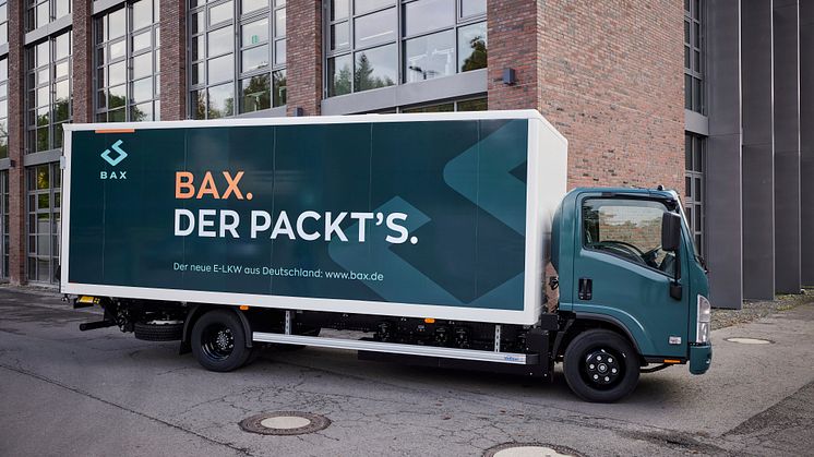 BAX - der vollelektrische Lkw mit 7,5 Tonnen entwickelt von BPW und der Paul Group