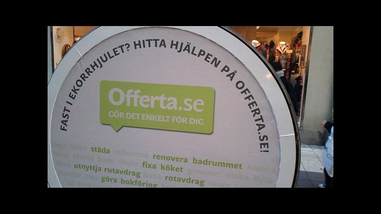 Offerta.se rullar ekorrhjul på stan