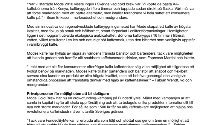 Killarna som gör "kallt kaffe" hett i Sverige