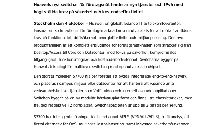 Huawei lägger grunden till nästa generations IT-infrastruktur hos företag