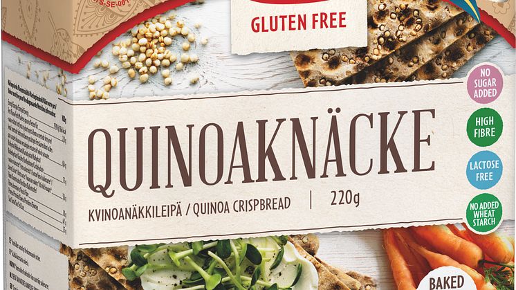 Rustikt Quinoaknekkebrød