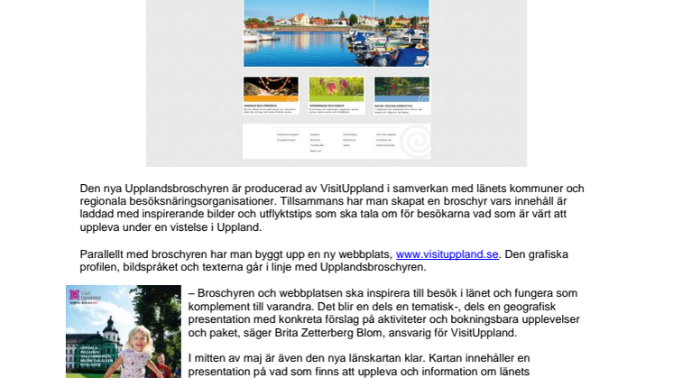 VisitUppland visar upp länet från sin bästa sida - digitalt och i tryck