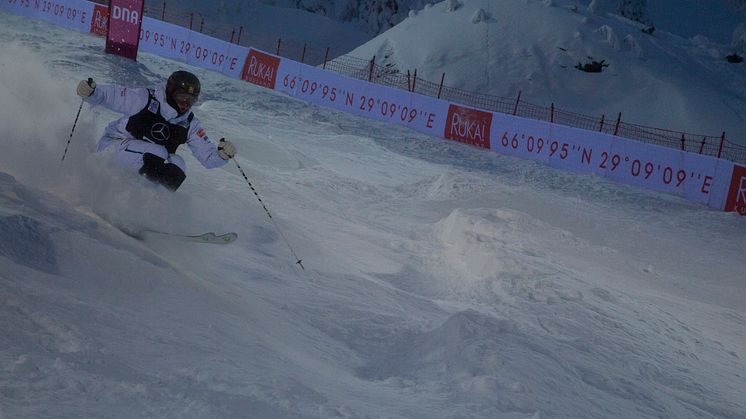 Loke Nilsson på tävlingen i Ruka. Foto: Erik Danielsson, SSF