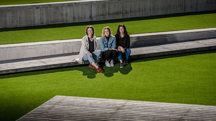 Go Business affärscoacher från vänster Camilla Neideman, Therese Åhlund och Jonna Valikainen. 