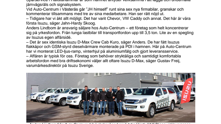 På spåret med sex nya Isuzu D-Max