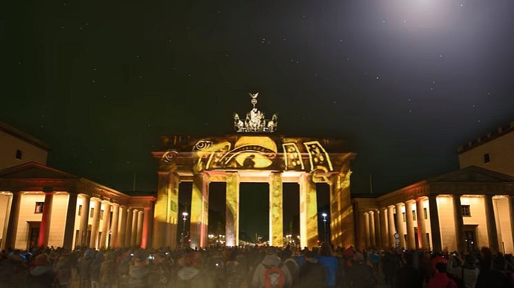 Berlins Brandenburger Tor under det årliga evenemanget "Festival of Lights". FOTO: Deutsche Zentrale für Tourismus e.V.