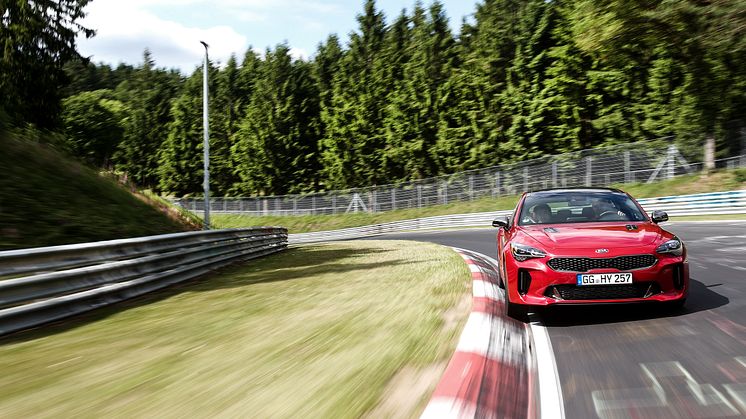 KIA Stinger testing at Nurburgring