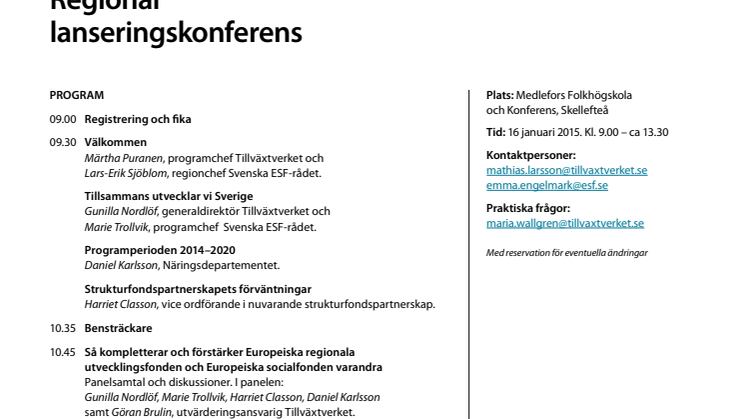 Program Skellefteå