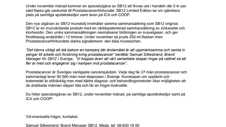 Meda stöder Mustaschkampen!