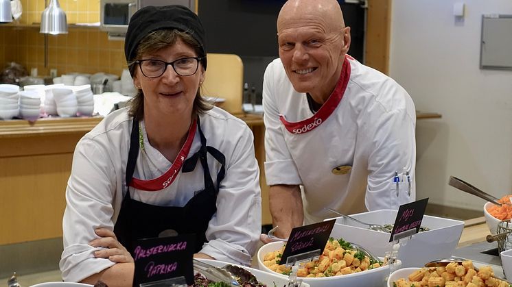 Maria Redander och Göran Pändel Berggren, Restaurang Björken på GE Healthcare i Uppsala