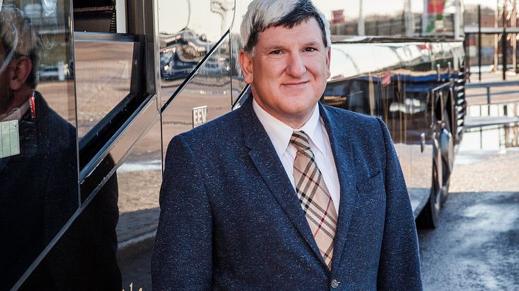 Johan Ekman, VD och grundare EkmanBuss Flexibussitet och EkmanResor. Foto: Kristian Pohl