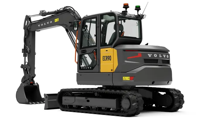 Volvo ECR90 är en av tre helt nya minigrävarmodeller från Volvo CE.