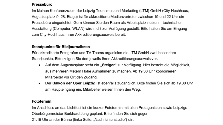 Akkreditierung Lichtfest