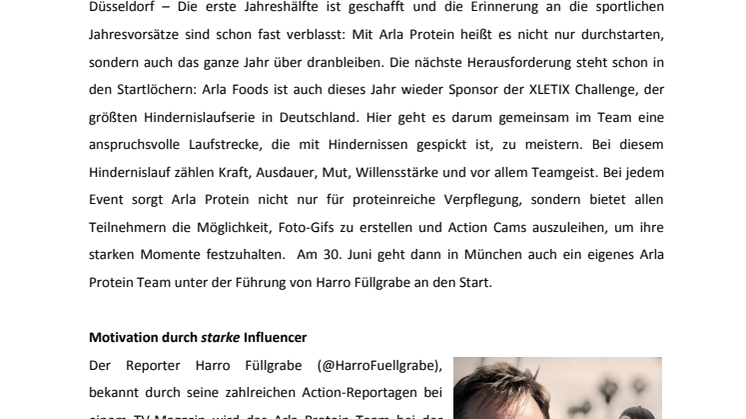 Der Power Sommer mit Arla Protein