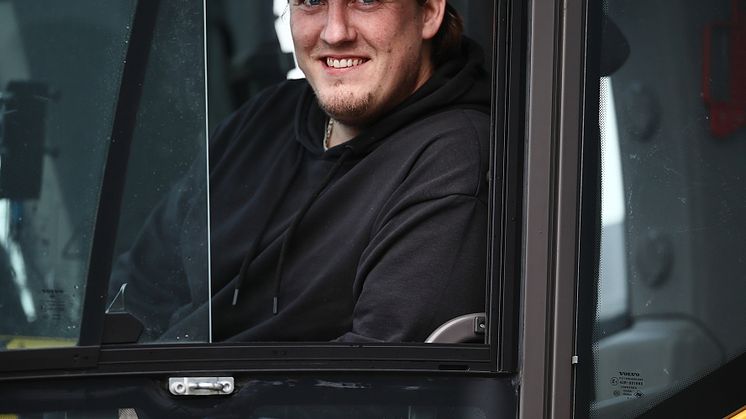 Andreas Olsson, maskinförare Skuttunge Mark & Bygg AB