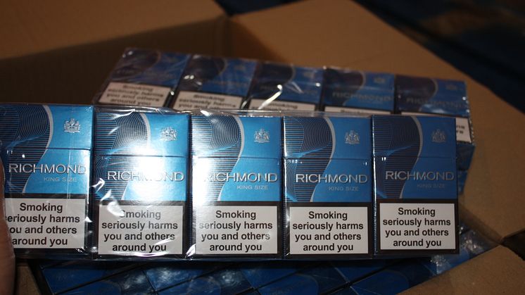 Seized cigarettes
